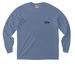 Limited Edition: White-Water Lily Shirt Back, a Blue Jean Comfort Colors Long Sleeve Pocket Tee