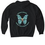 Morgan's Message&nbsp; Apparel, a Black Gildan Softstyle Pullover Hoodie (back-view)