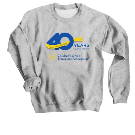 40th Anniversary Campaign, a Sport Grey Crewneck Sweatshirt