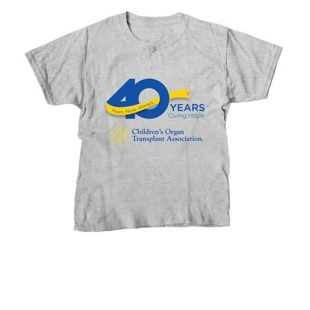 40th Anniversary Campaign, a Sport Grey Youth Unisex Tee