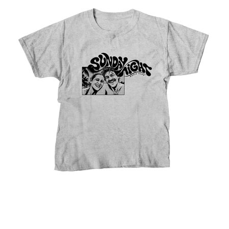 Here We Love, a Sport Grey Youth Unisex Tee