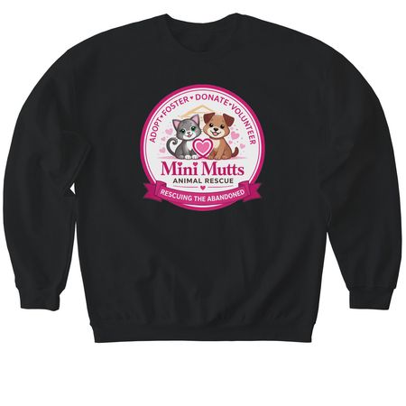 Fancy Round Design!, a Black Softstyle Crewneck Sweatshirt