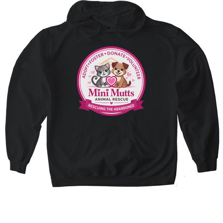 Fancy Round Design!, a Black Gildan Softstyle Pullover Hoodie