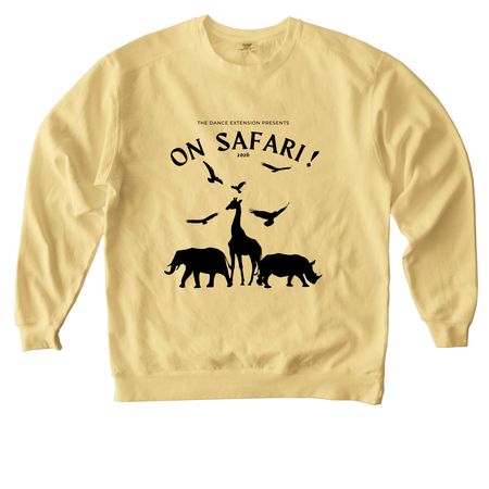On Safari! Apparel, a Butter Comfort Colors Crewneck Sweatshirt