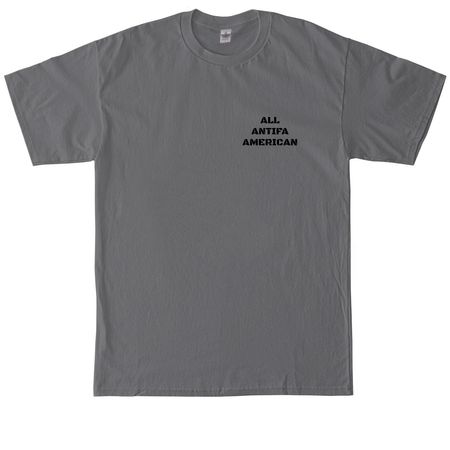 All ANTIFA AMERICAN, a Charcoal Tall Classic Unisex Tee