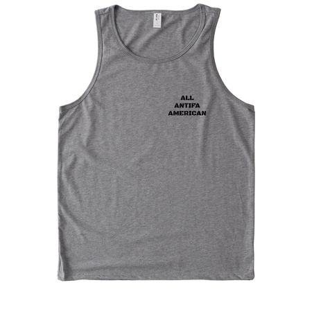 All ANTIFA AMERICAN, a Aluminum Grey Allmade Eco Triblend Tank