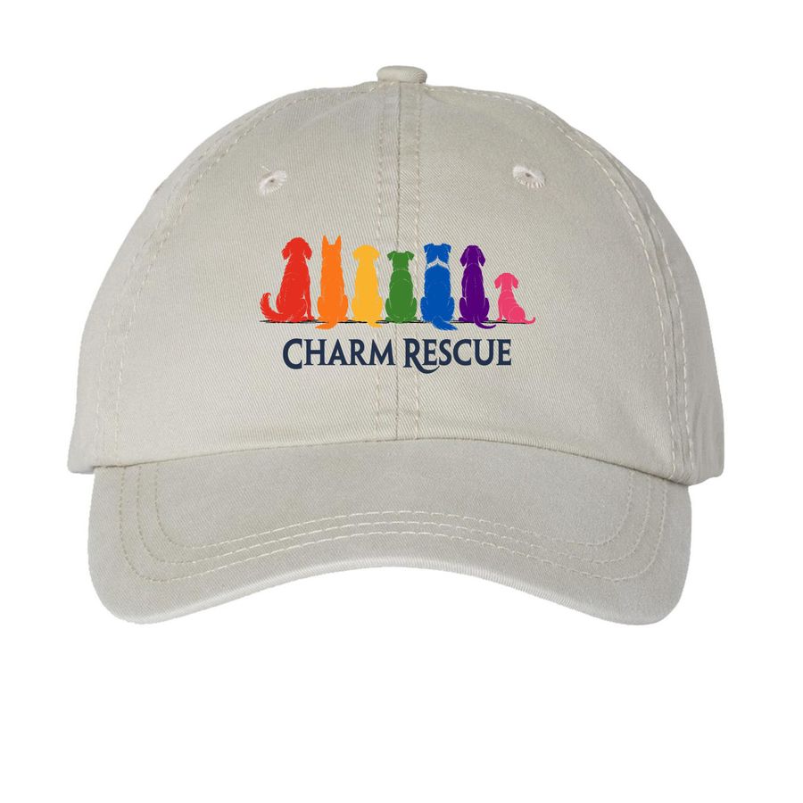 Caps for a Cause: Rescuing with Pride, a Stone Printed Pigment Dye Baseball Cap