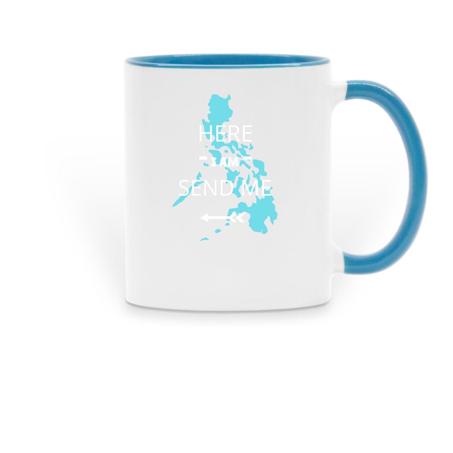 Philippines 26, a Light Blue Two-Tone Ceramic Mug