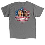 ERNEST STRONG, a Charcoal Classic Unisex Tee (back-view)