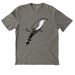 Yellow-billed Cuckoo, a Driftwood Grey Allmade Organic Cotton Mineral Dye Tee