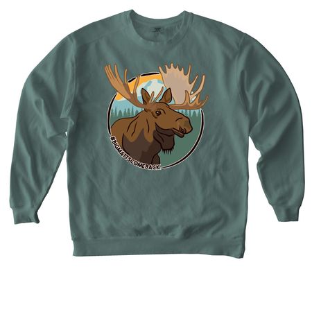 #BIGMATTSCOMEBACK, a Blue Spruce Comfort Colors Crewneck Sweatshirt
