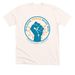 One-sided Baseball Tee, a Heather Natural Premium Unisex Tee