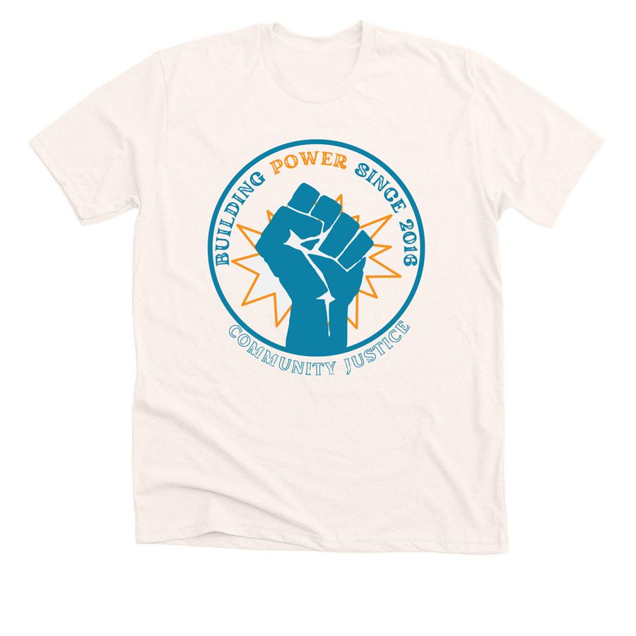 One-sided Baseball Tee, a Heather Natural Premium Unisex Tee