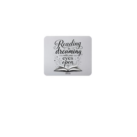 Reading is Dreaming Mousepad, a White Full Color Mouse Pad