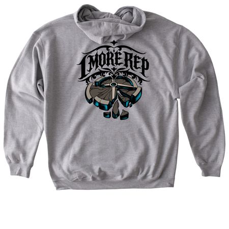 1 More Rep, a Sport Grey Gildan Softstyle Pullover Hoodie