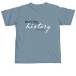 Historically Well-Informed, a Ice Blue Comfort Colors Unisex Tee (back-view)