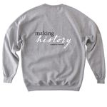 Historically Well-Informed, a Sport Grey Softstyle Crewneck Sweatshirt (back-view)