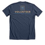 2026 GARCU Shirt, a Heather Navy Premium Unisex Tee (back-view)