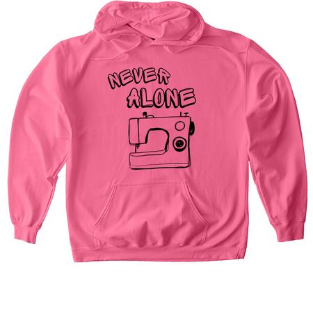Never Alone, a Pink Lemonade Softstyle Pullover Hoodie