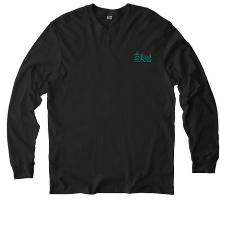 Bread for the City Logo: Adult & Youth, a Deep Black Allmade Organic Cotton Long Sleeve Tee
