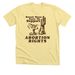 Round These Parts We Support Abortion, a Heather Yellow Gold Premium Unisex Tee