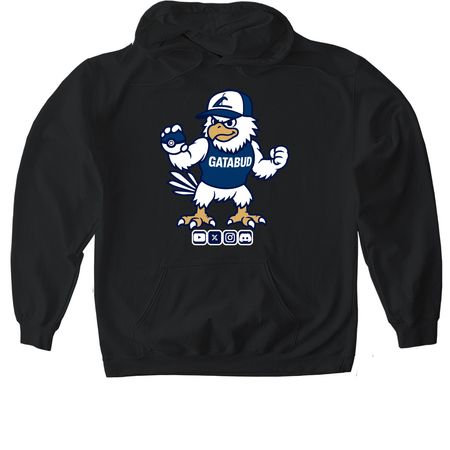 Gatabud 2025 Tee, a Black Gildan Softstyle Pullover Hoodie