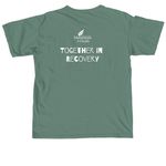 National Recovery Month Short-Sleeve Tees, a Light Green Comfort Colors Unisex Tee (back-view)