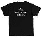 National Recovery Month Short-Sleeve Tees, a Black Classic Unisex Tee (back-view)