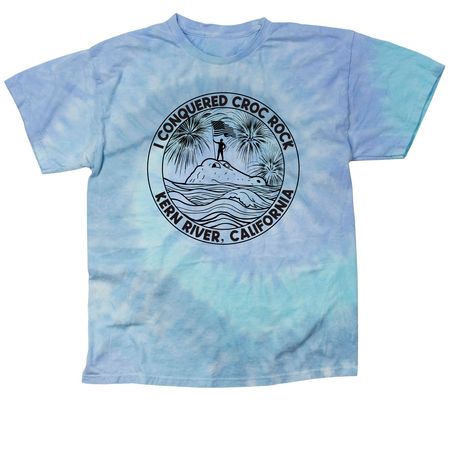 I Conquered Croc Rock, a Lagoon Classic Tie Dye Tee