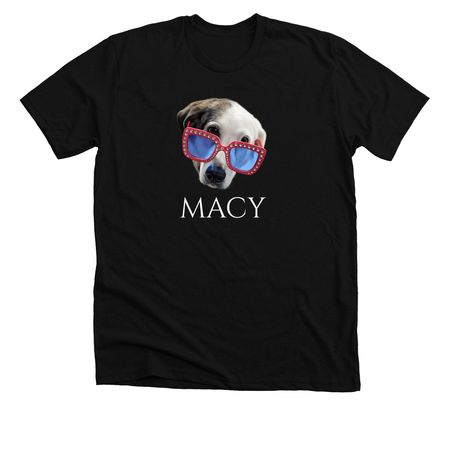 Macy Mater, a Solid Black Blend Premium Unisex Tee
