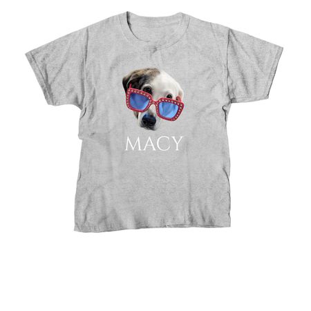 Macy Mater, a Sport Grey Youth Unisex Tee