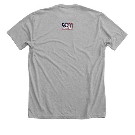 Aim High, a Athletic Heather Premium Unisex Tee (back-view)