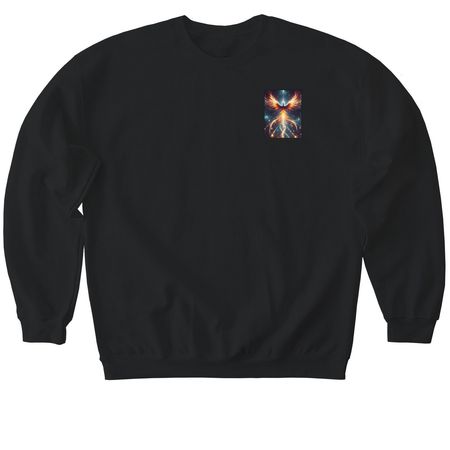 tee, a Black Softstyle Crewneck Sweatshirt