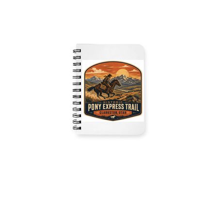 Pony Express notebook, a White Spiral Notebook