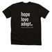 Hope Love Adopt Peight Adoption 2026, a Black Heather Premium Unisex Tee