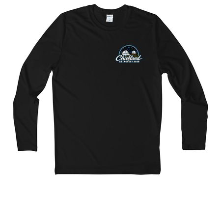 Chiefland Astrofest 2026 SUNSHIRTS, a Black Youth UV Performance Long Sleeve Tee