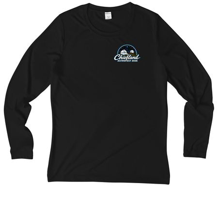 Chiefland Astrofest 2026 SUNSHIRTS, a Black Women's UV Performance Long Sleeve Tee