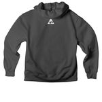 Time Never Waits, a Asphalt Premium Heavyweight Pullover Hoodie (back-view)