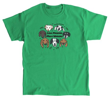 Less Meanies More Weenies - SDS Dachshunds, a Irish Green Classic Unisex Tee