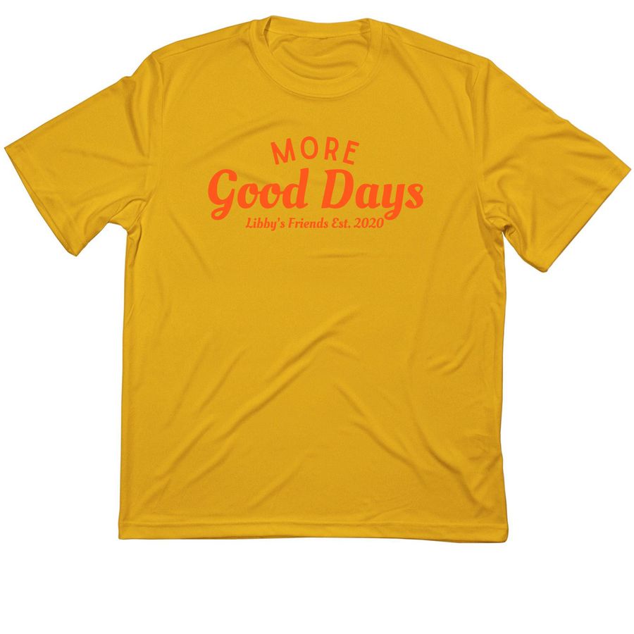 *Athletic Only*(Orange/Yellow) More Good Days, a Gold Classic Performance Tee
