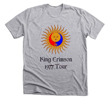 UKRAINE KING CRIMSON 1977 tour, a Athletic Heather Premium Unisex Tee