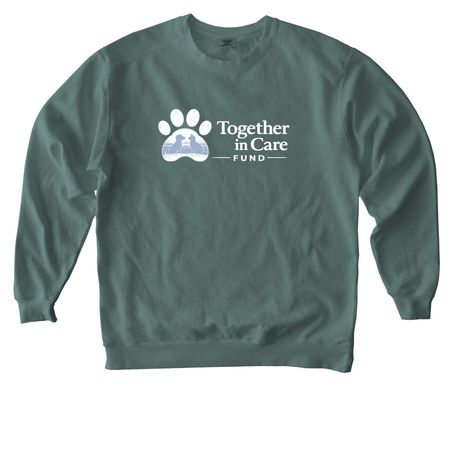 Together in Care&nbsp;, a Blue Spruce Comfort Colors Crewneck Sweatshirt