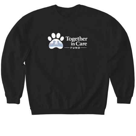 Together in Care&nbsp;, a Black Softstyle Crewneck Sweatshirt