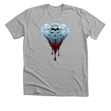 Mayhem Diamond/Cartel (Upgraded)Double Sided, a Athletic Heather Premium Unisex Tee