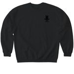 2026 Spring&nbsp;, a Black Softstyle Crewneck Sweatshirt (back-view)