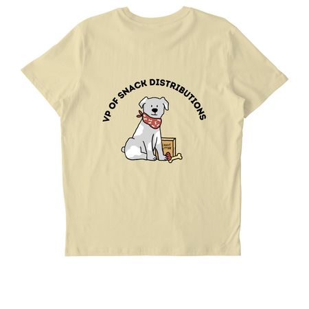 VP of Snack Distributions, a Butter Stanley/Stella Unisex Crafter Tee