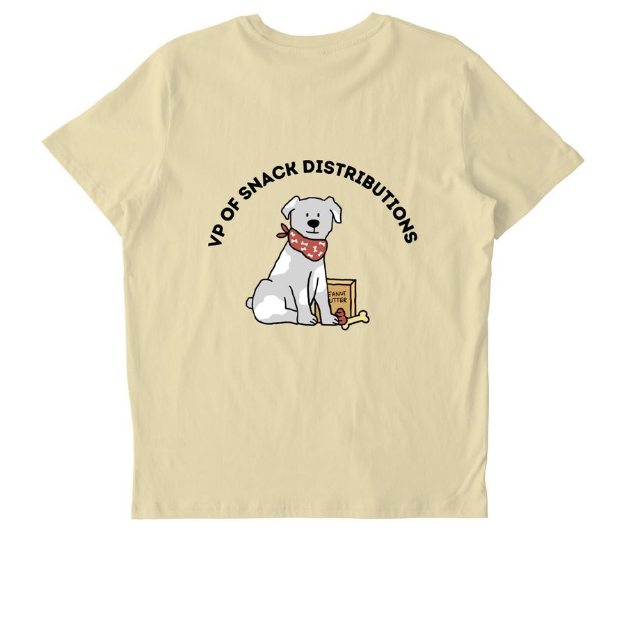 VP of Snack Distributions, a Butter Stanley/Stella Unisex Crafter Tee