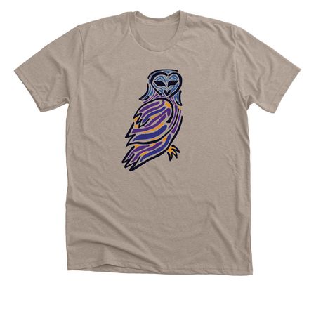 Owl, a Heather Stone Premium Unisex Tee