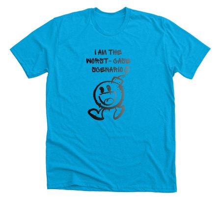 Worst-Case, a Neon Blue Premium Unisex Tee