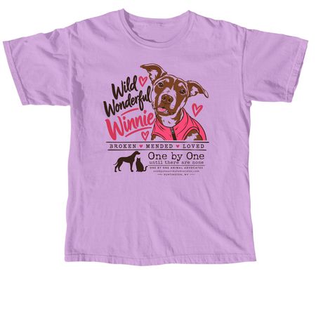 Wild Wonderful Winnie, a Neon Violet Comfort Colors Unisex Tee